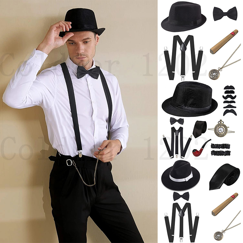 Free Ship Halloween 1920s Mens - Men'S Accessories Types ulasan dan harga