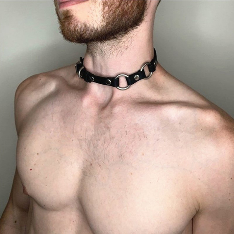 Stylish Synthetic Leather Chok - Men Accessories Neck Chain ulasan dan harga