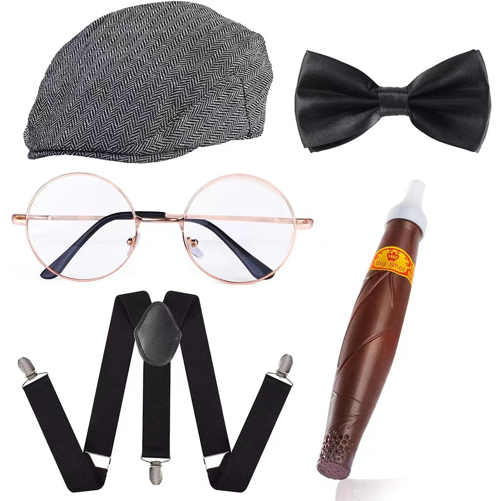 Cosplay Holiday Party Old Man - Men'S Accessories In The 1920S ulasan dan harga