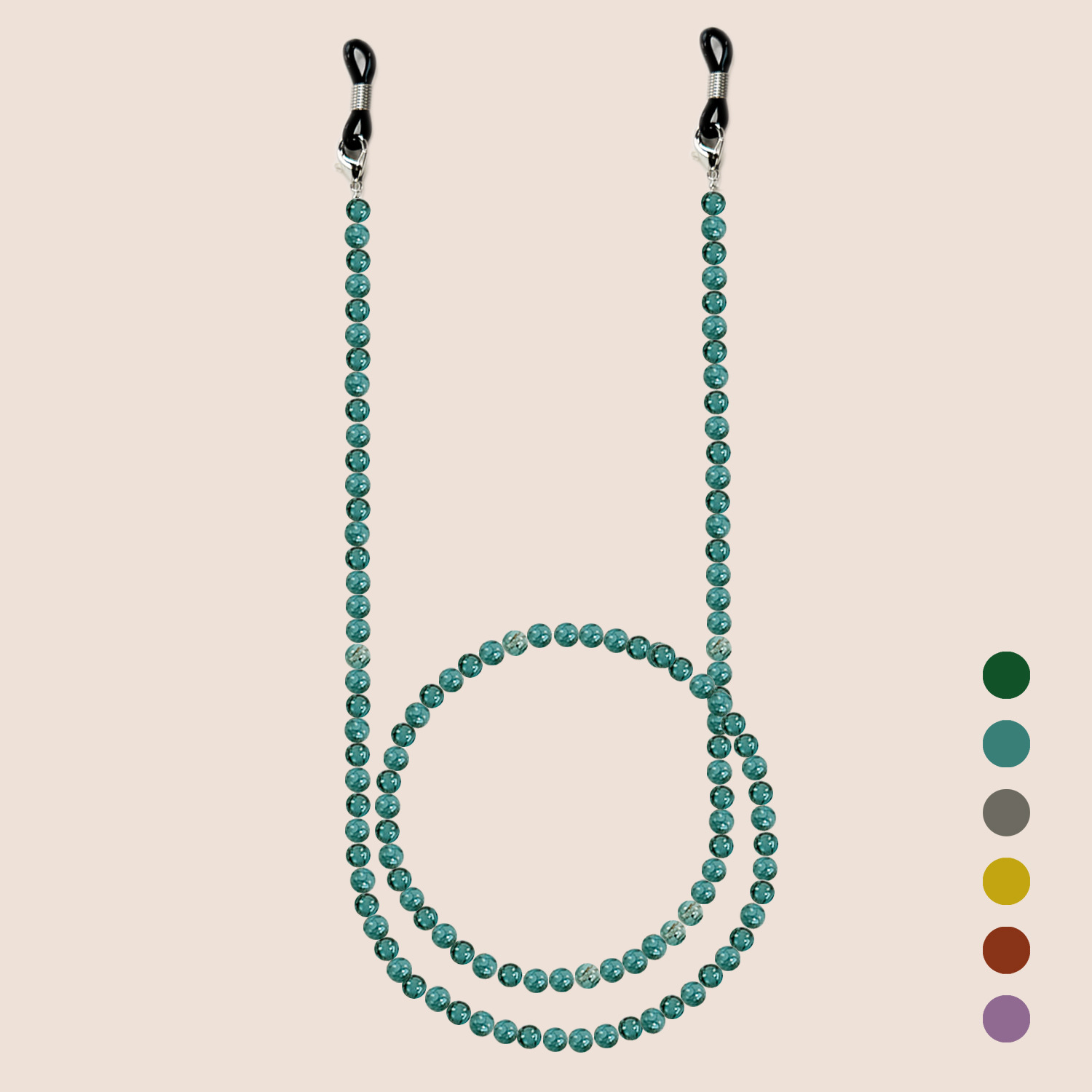 Chinese Style Glass Beaded Eye - Men Accessories All ulasan dan harga