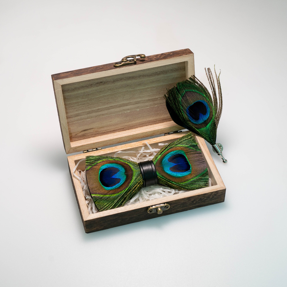 EASTEPIC Handmade Feather Bow  - Neck Tie Set Box ulasan dan harga