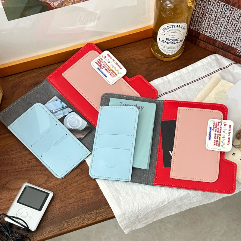 Ins Color Block Passport Holde - Travel Organizer Men ulasan dan harga