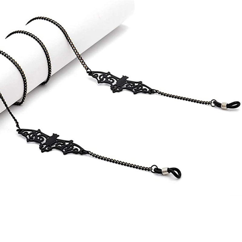 1-10PCS Gothic Bat Eyeglass Ch - Men Accessories Neck Chain ulasan dan harga
