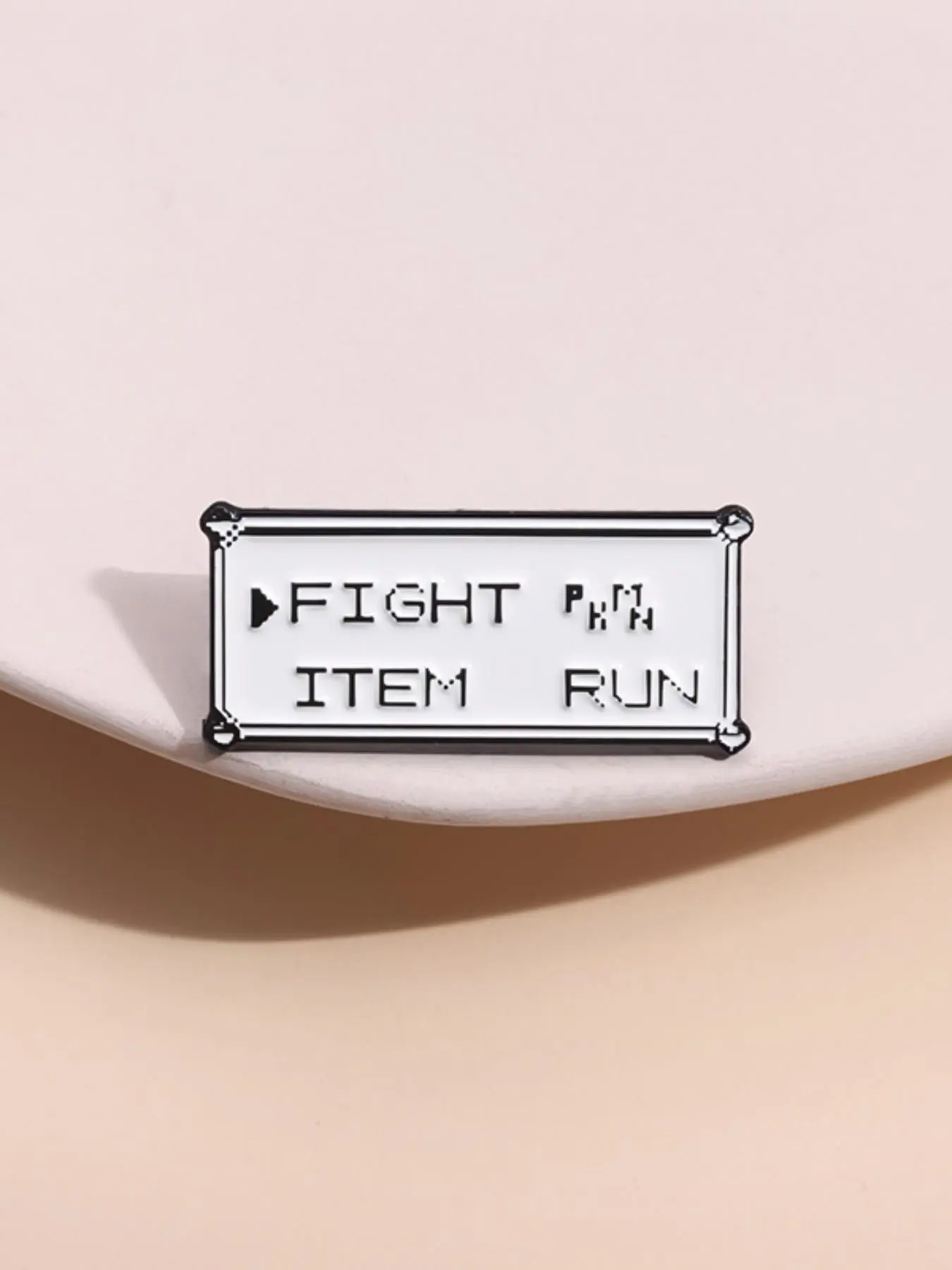 Letter Pattern Brooch, Alloy B - Men Accessories All ulasan dan harga