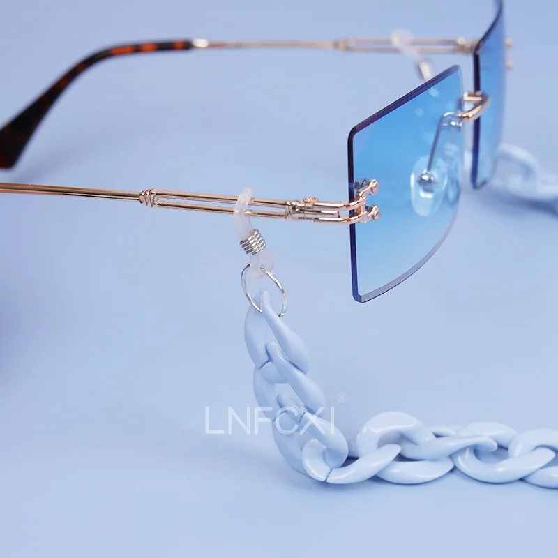 JNPCXI Fashion Acrylic Sunglas - Men Accessories Neck Chain ulasan dan harga