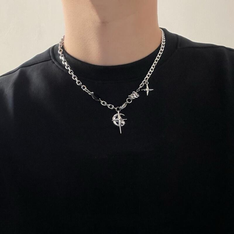 2023 Korean Fashion Goth Punk  - Men Accessories Neck Chain ulasan dan harga