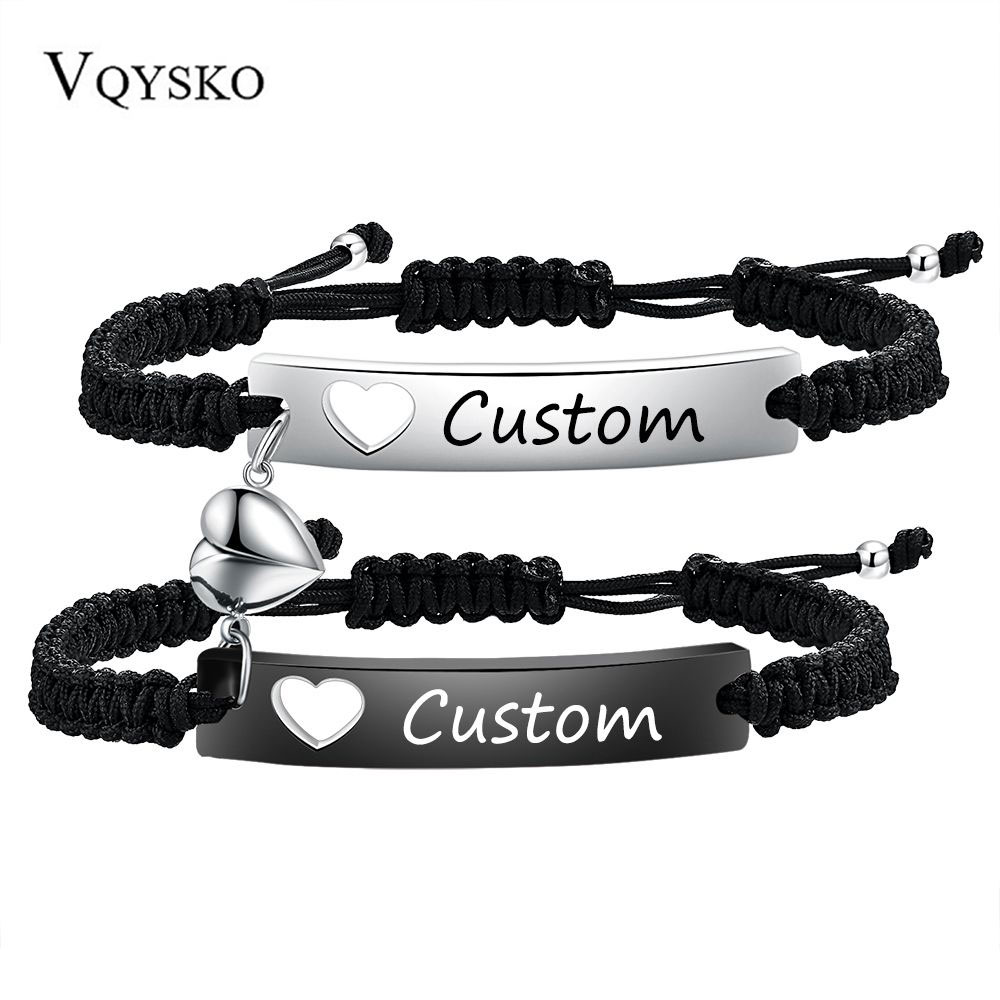 Custom Stainless Steel Couple  - Men Accessories All ulasan dan harga
