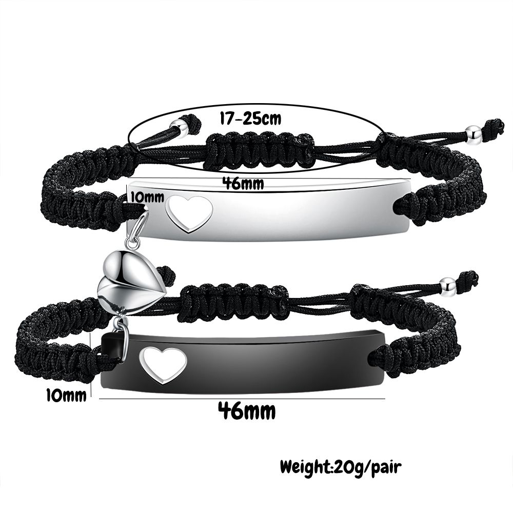 Custom Stainless Steel Couple  - Men Accessories All ulasan dan harga