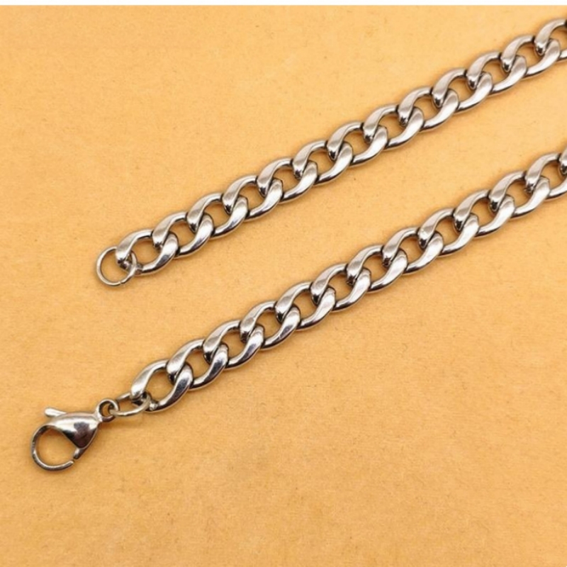 YQ 3MM-10MM 316L Stainless Ste - Men Accessories Neck Chain ulasan dan harga