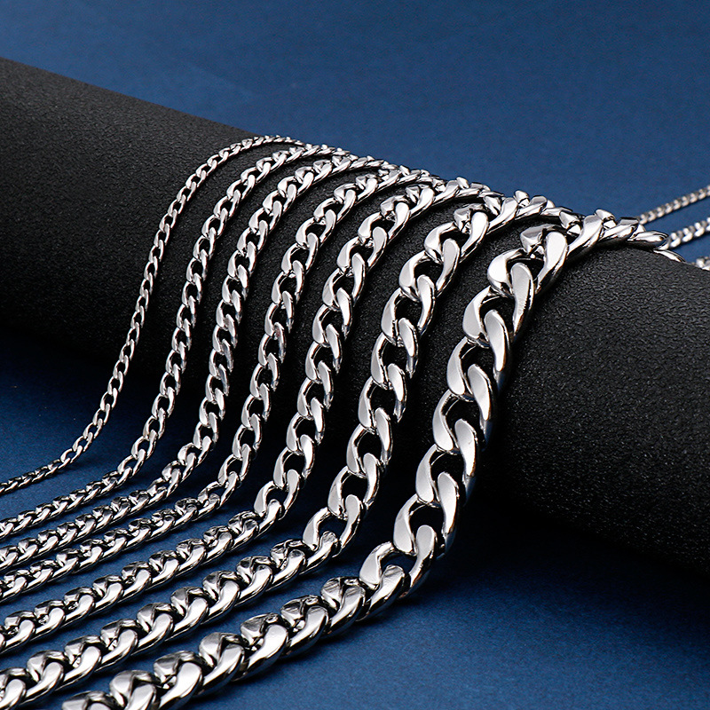 HNSP 316L Stainless Steel Cuba - Men Accessories Neck Chain ulasan dan harga