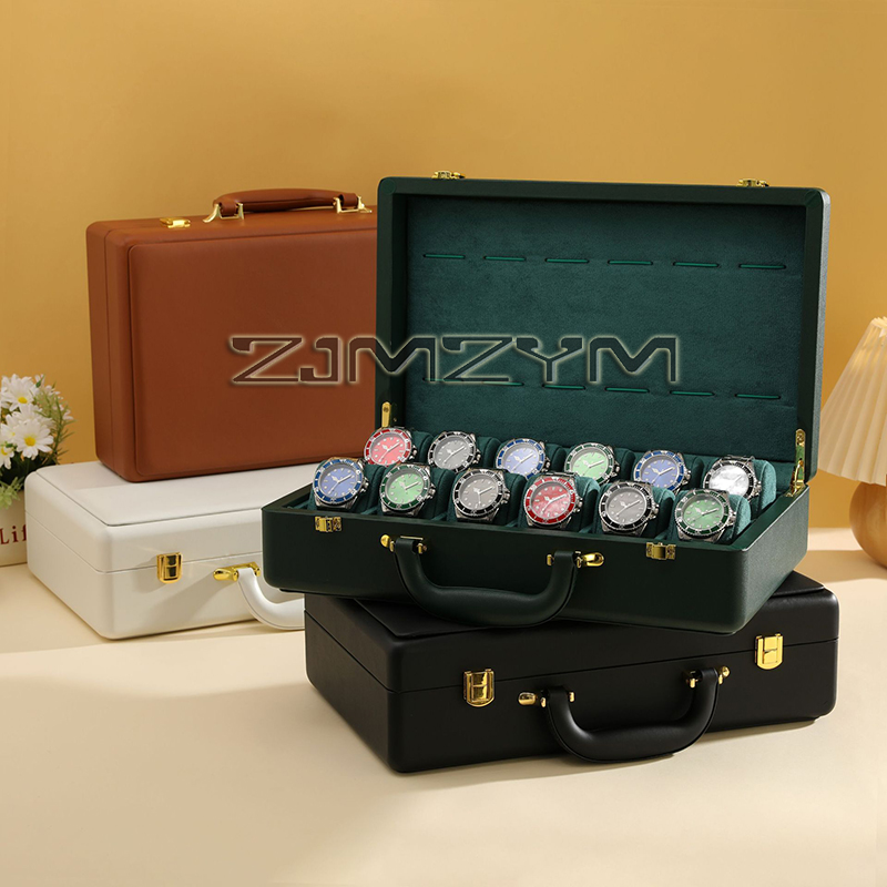12 Slots Watch Box Mens Watche - Travel Organizer Men ulasan dan harga